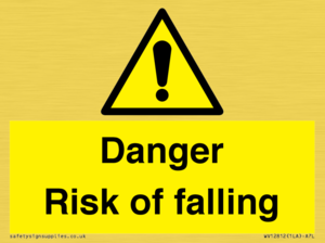 Danger Risk of falling